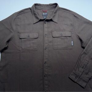 Outdoor Research Feedback Flannel Twill Shirt Mens Size XXL Brown V080 Shacket